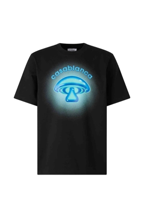 Casablanca Airbrush Mushroom Logo T-shirt - Black