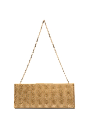 Lola Cruz Écla embellished chain clutch bag - Gold
