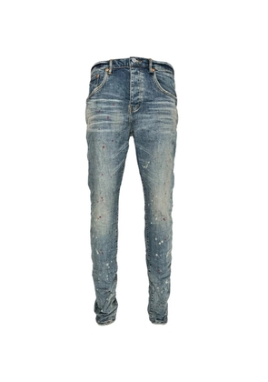 Purple Brand P002 faded dappled bleach jeans - Blue