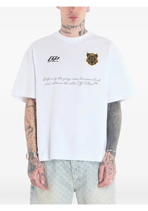 Off-White logo-embroidered T-shirt