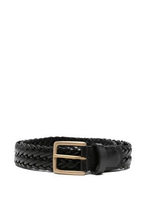 Anderson's braided leather belt - Black