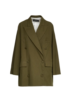 Department 5 double-breasted patch-pocket jacket - Green