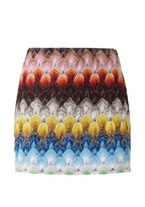 Missoni patterned mini skirt - Blue