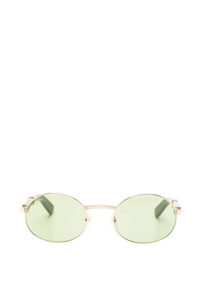 Cartier Eyewear oval-frame sunglasses - Gold