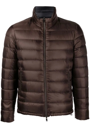 Herno reversible zip-up padded jacket - Brown