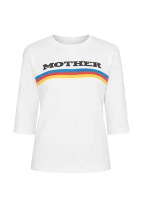 MOTHER The Better Half rainbow stripe t-shirt - White