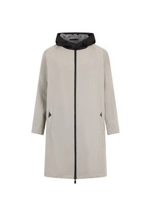 Herno hooded zip-fastening side-pockets coat - Neutrals