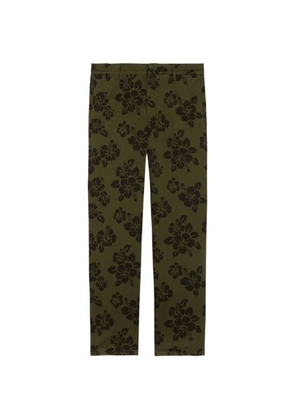 ASPESI hibiscus-print trousers - Green