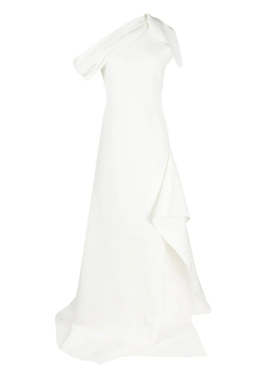 Maticevski asymmetric off-shoulder gown - White
