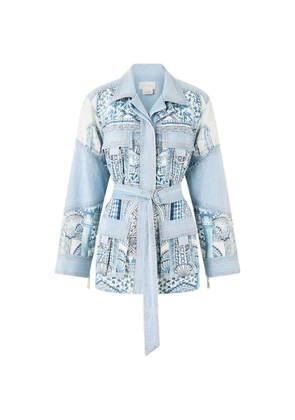 Camilla The Hum of the Alhambra patch pocket jacket - Blue