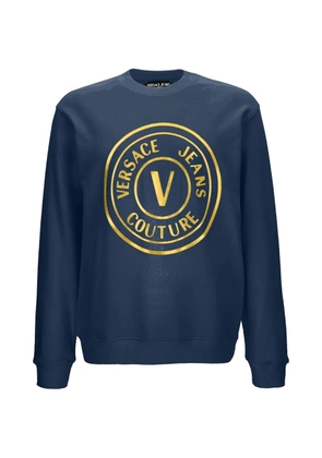 Versace Jeans Couture logo graphic round neck sweatshirt - Blue