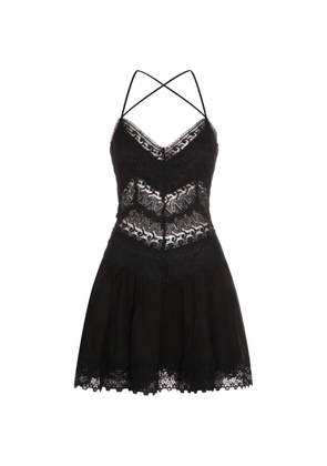 Charo Ruiz Ibiza Aveline lace strap mini dress - Black