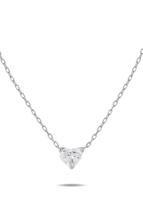LB Exclusive heart diamond pendant necklace - Silver