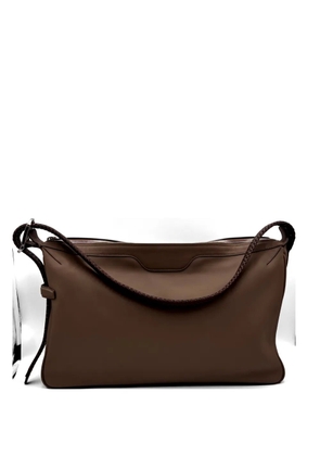 Bonastre Rider M Elche braided-strap shoulder bag - Brown