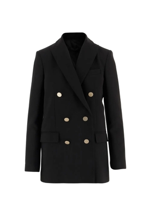 F.It double-breasted blazer - Black