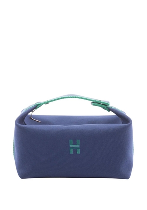 Hermès Pre-Owned 2010-2026 Large Toile Bride A Brac Case vanity bag - Blue