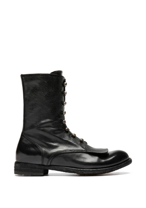 Officine Creative Lexikon zip leather boots - Black