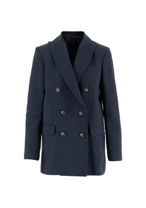 F.It double-breasted blazer - Blue