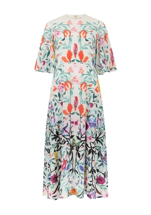 Valentino Garavani floral-print midi dress - White