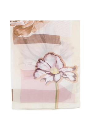LIU JO floral scarf - Neutrals