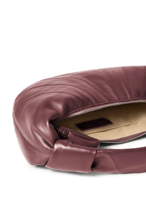 LEMAIRE mini Fortune Croissant leather bag - Brown