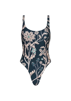 Agua By Agua Bendita Gema floral swimsuit - Blue