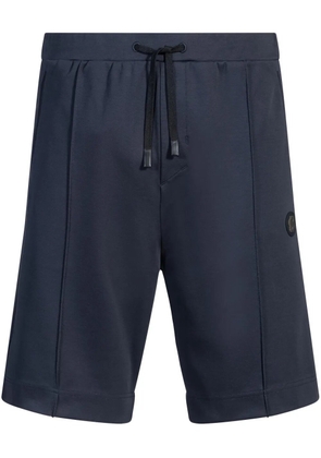 BOSS logo-appliqué track shorts - Blue