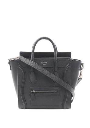 Celine Pre-Owned 2010-2026 Nano Leather Luggage Tote satchel - Black