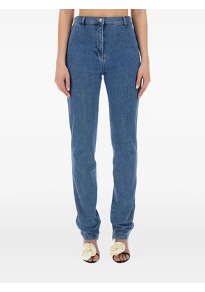 Magda Butrym belt-loop buttoned jeans - Blue