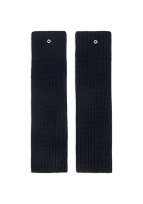 Maje flower appliqué gloves - Black