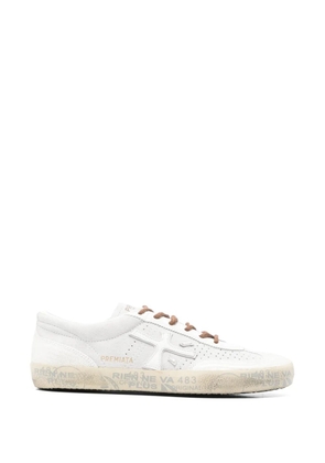 Premiata cutout-detail embellished sneakers - White