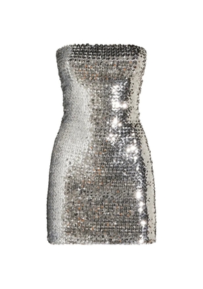 Gucci sequin strapless dress - Silver