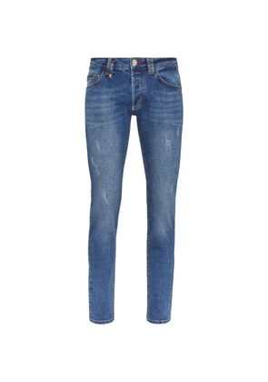 Philipp Plein super straight-cut jeans - Blue