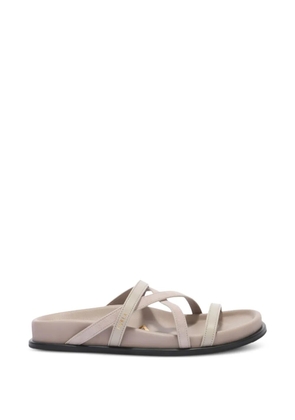 Furla Solea logo-strap sandals - Neutrals