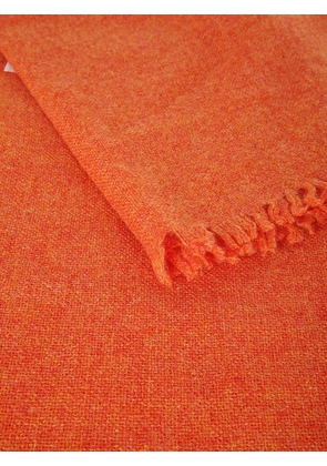 OATS & RICE fringed cashmere scarf - Orange
