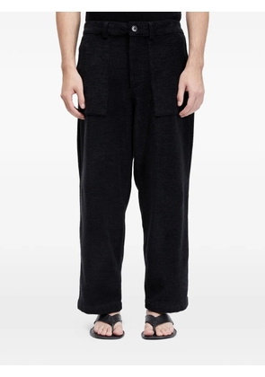 Osklen tweed texture trousers - Black