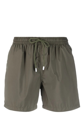 Fedeli logo-patch swim shorts - Green