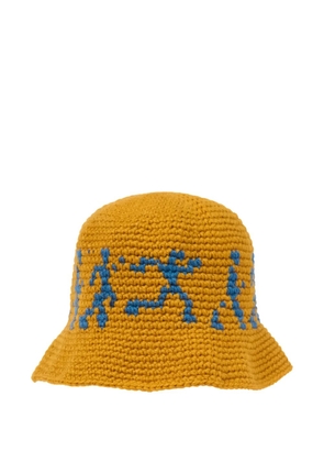 KidSuper running figures bucket hat - Yellow