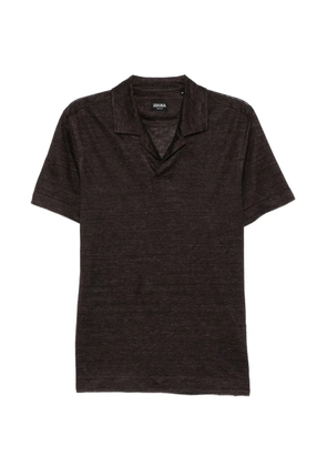 Zegna linen top - Brown