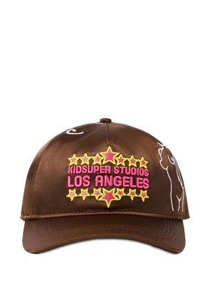 KidSuper star appliqué cap - Brown