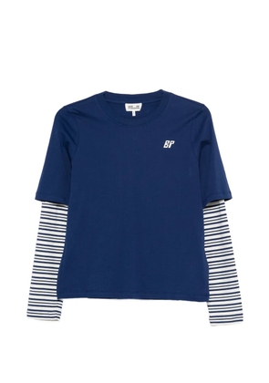 Baum Und Pferdgarten Jolin striped logo T-shirt - Blue