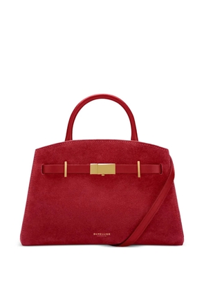 DeMellier small The Hudson suede tote bag - Red