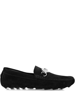 Philipp Plein suede driving loafers - Black