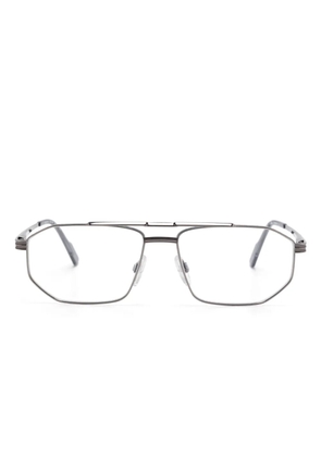 Cazal pilot frame glasses - Silver
