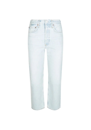 AGOLDE 90'S Crop straight-leg jeans - Blue