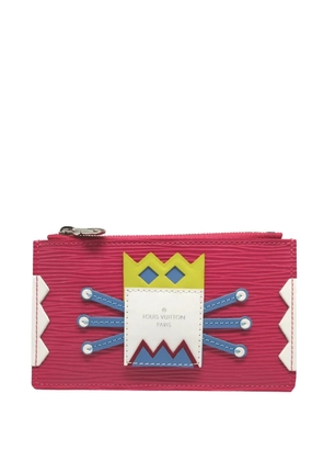 Louis Vuitton Pre-Owned 2014 Epi Pochette Crete Tribal Mask coin pouch - Pink