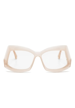 Cazal Mod 5005 geometric-frame glasses - White