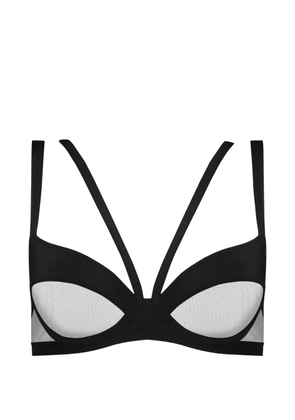 Maison Close Pure Tentation balconette harness bra - Black