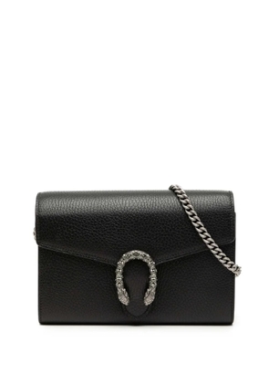 Gucci Pre-Owned 2016-2026 Leather Dionysus Wallet on Chain crossbody bag - Black