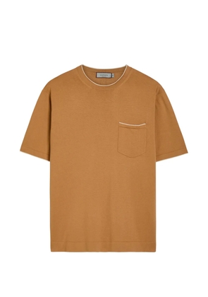 Canali chest-pocket T-shirt - Brown